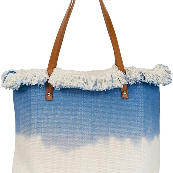Large Beach, Travel, Work, School, Casuaul Tote Bag - Blue - Picture 2 of 7